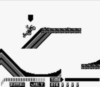 une photo d'Ã©cran de Motocross Maniacs sur Nintendo Game Boy